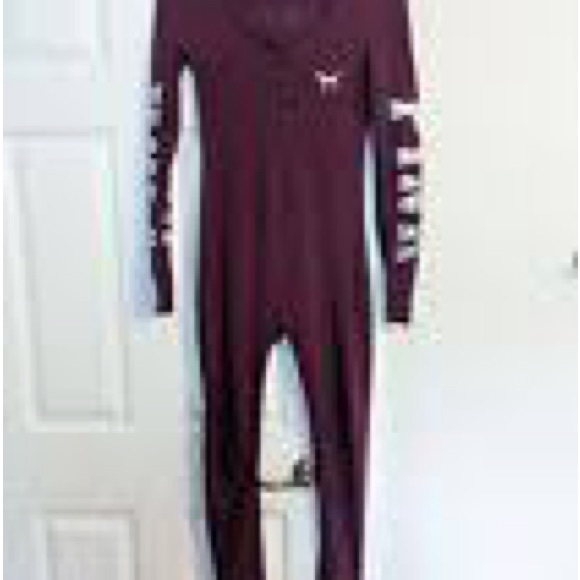 PINK Victoria's Secret Naughty is the New Nice Romper Christmas Pajamas Y2K sz L - Picture 3 of 7